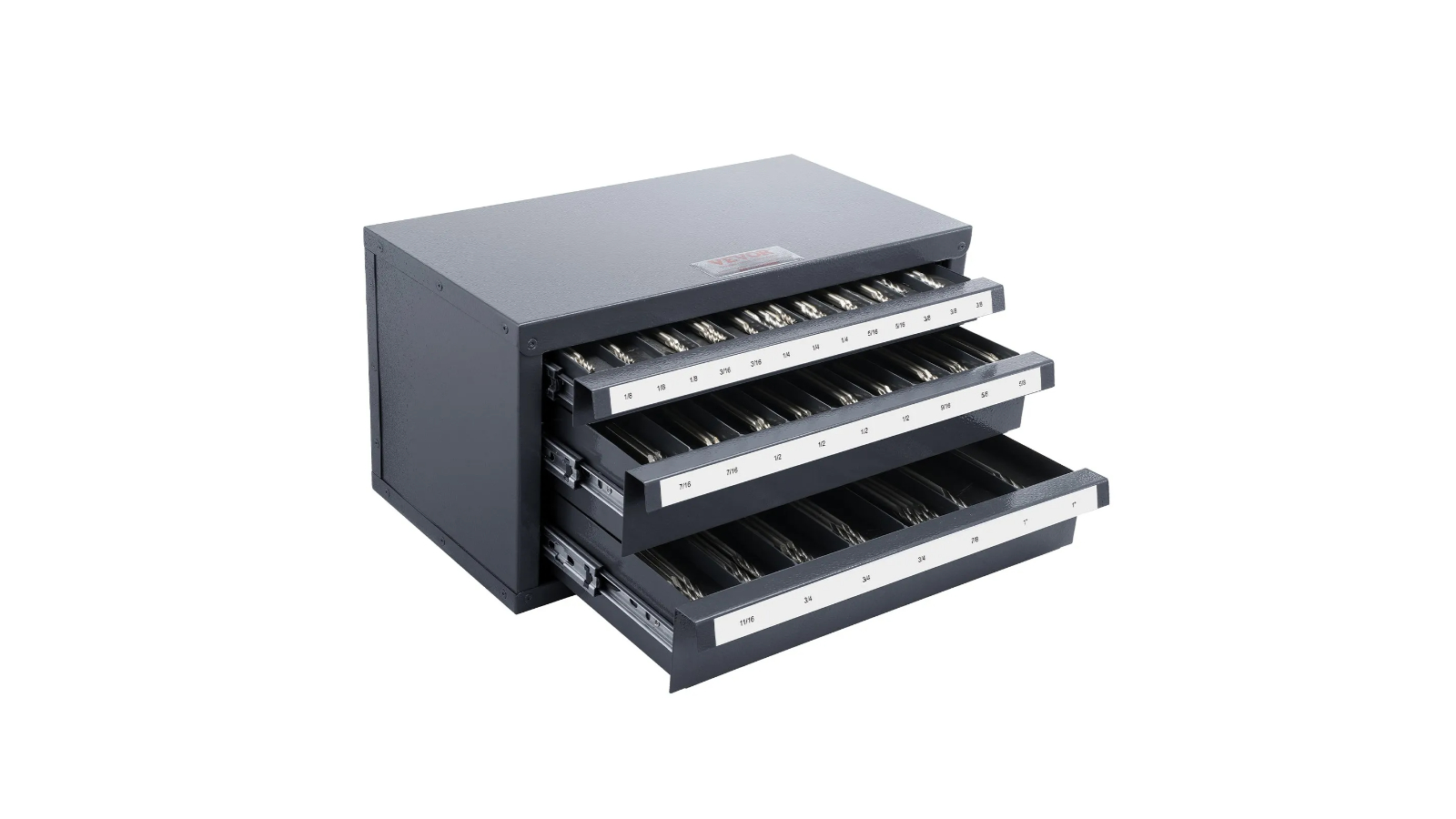 Pretty & Practical Stackable End Mill Dispenser Cabinet with Label