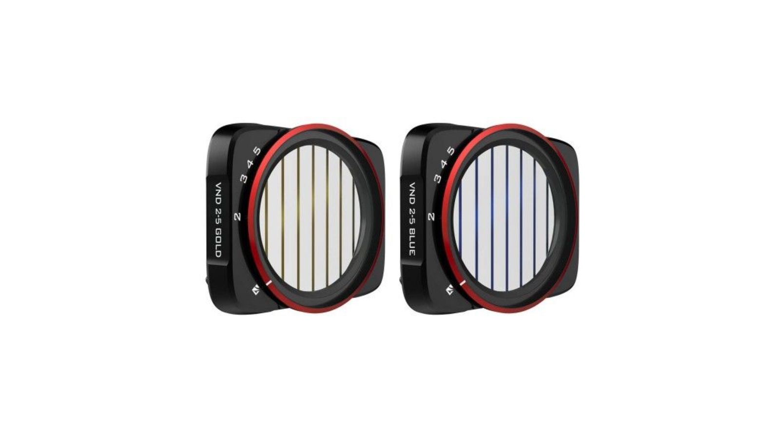 Freewell Variable ND (VND 2-5 Stop) Blue & Gold Streak Filters for DJI Air 2S