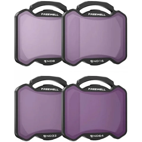 Freewell Pack of 4 ND Filter Set for DJI Avata 2 (ND8 16 32 64)