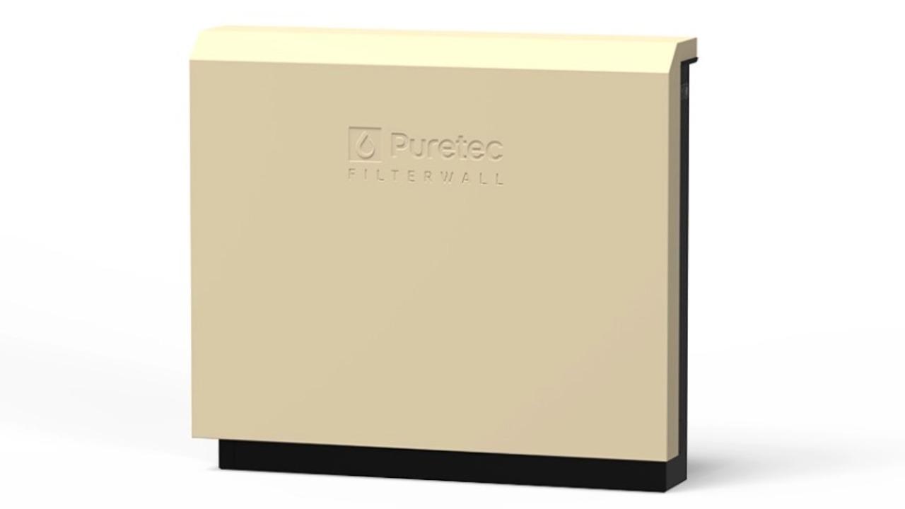 Puretec FilterWall F6 3-Stage Freestanding Whole House Filtration System - Buttercup Cream