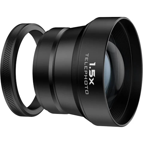 Freewell 1.5X Telephoto Lens for Fuji X100VI X100V - Black