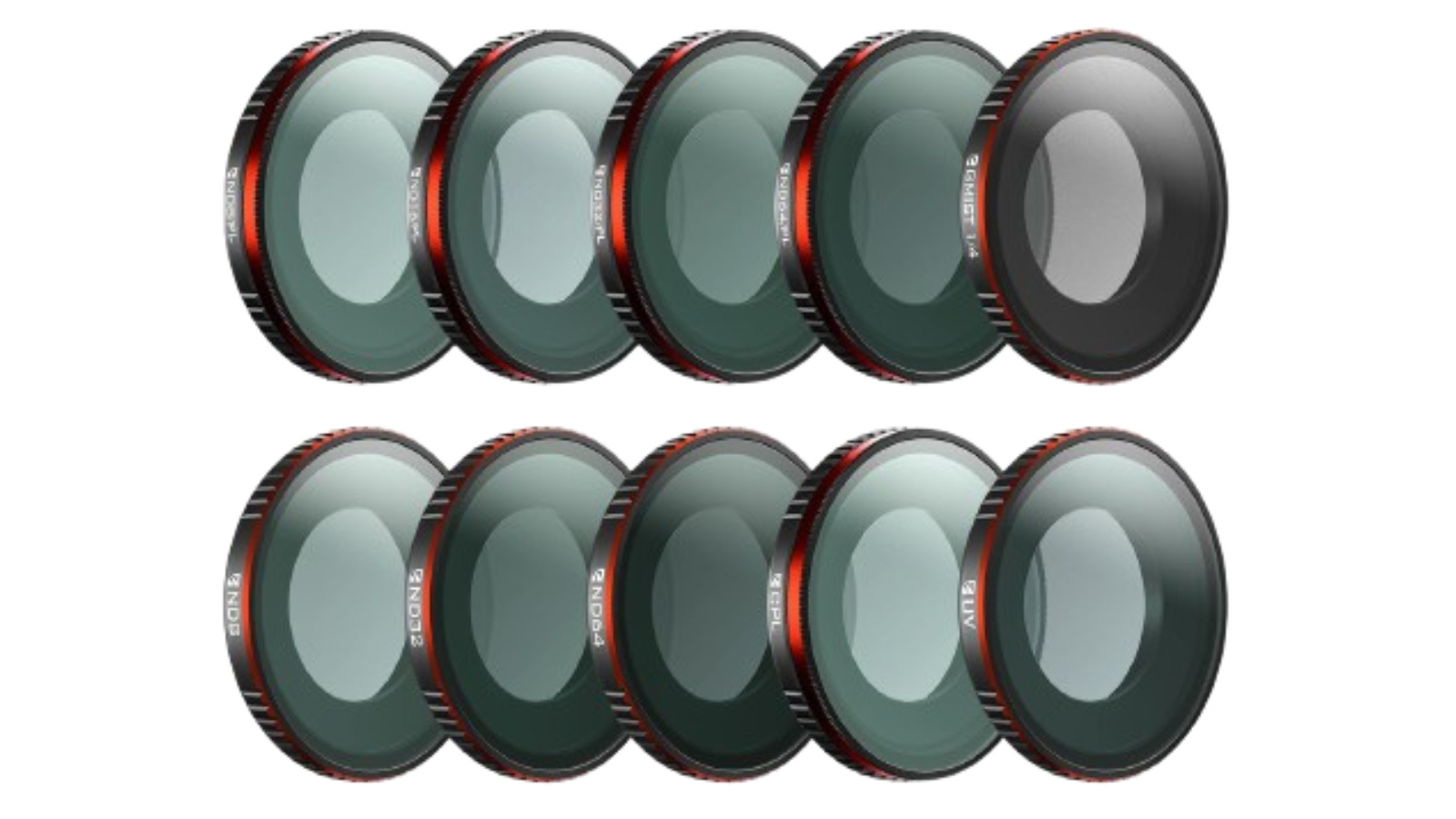 Freewell Pack of 10 Mega Series Filter Set for Insta360 GO Ultra