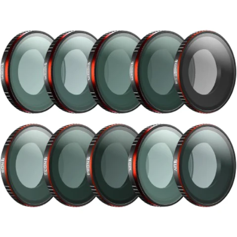 Freewell Pack of 10 Mega Series Filter Set for Insta360 GO Ultra