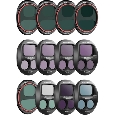 Freewell Pack of 12 Mega Split Filter Set for DJI Mavic 4 Pro