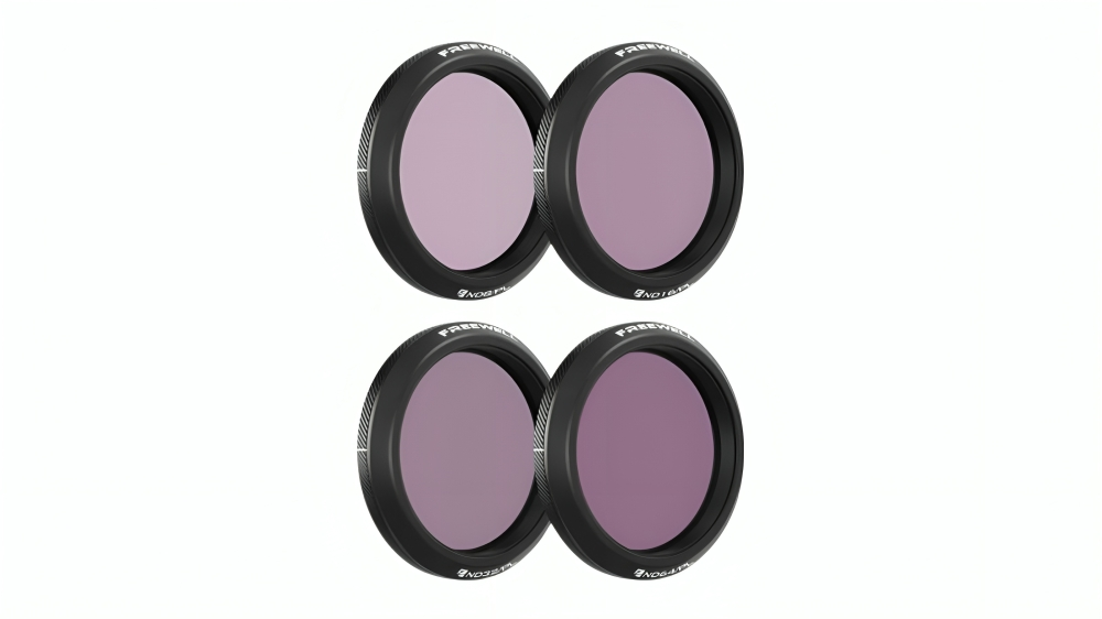 Freewell Pack of 4 Bright Day ND-PL Filters for DJI Osmo Action 5 Pro (ND-PL 8 16)