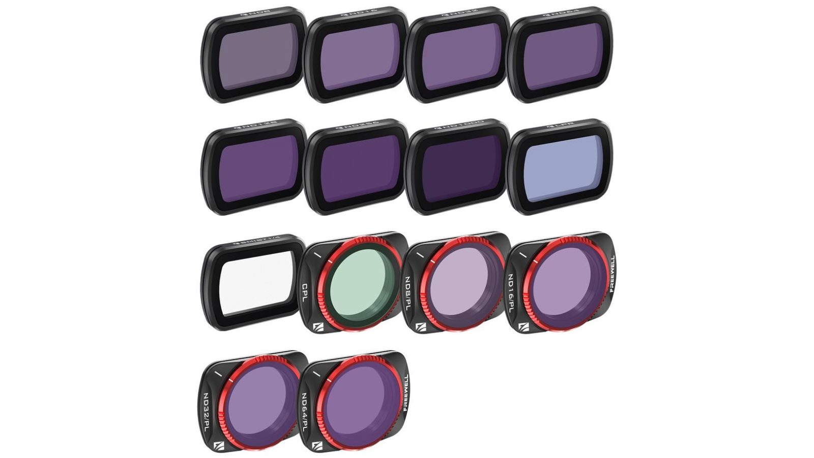 Freewell Pack of 14 Mega Filter Set for DJI Osmo Pocket 3