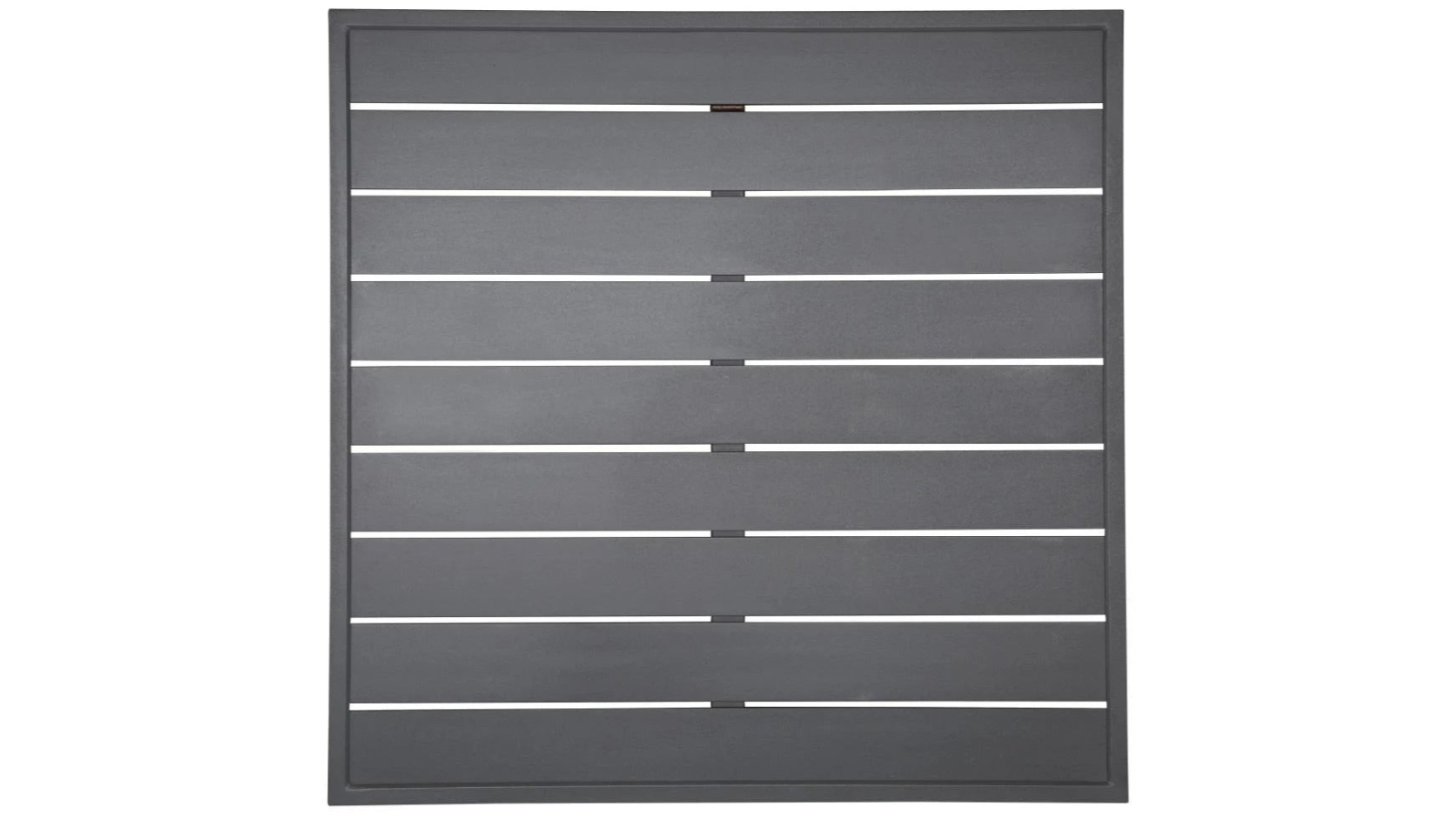 Bolero 70cm Aluminium Square Table Top - Dark Grey