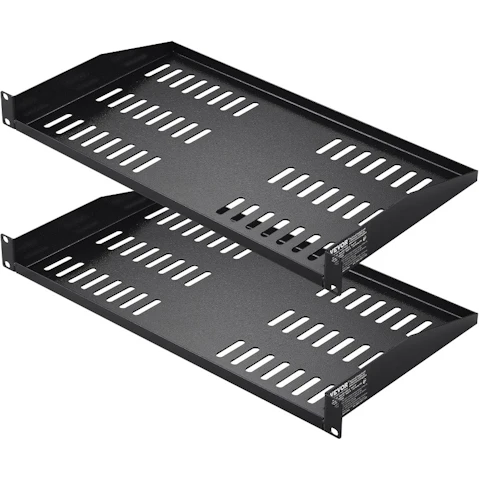 Vevor 2 Piece Server Rack Shelf - 25.4cm