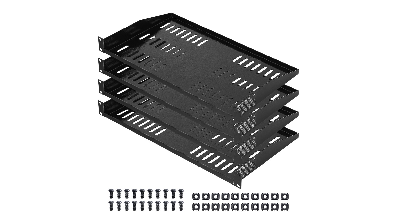 Vevor 4 Piece Server Rack Shelf - 25.4cm