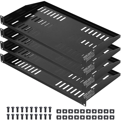 Vevor 4 Piece Server Rack Shelf - 25.4cm