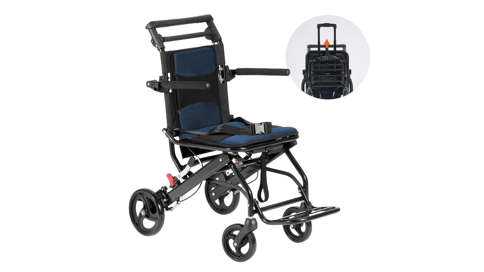Vevor Aluminum Alloy Foldable Wheelchair