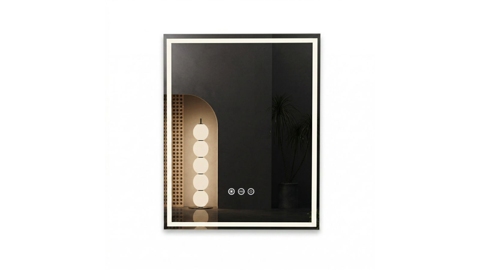 Oakory Rectangle LED Makeup Mirror - 40 x 50cm
