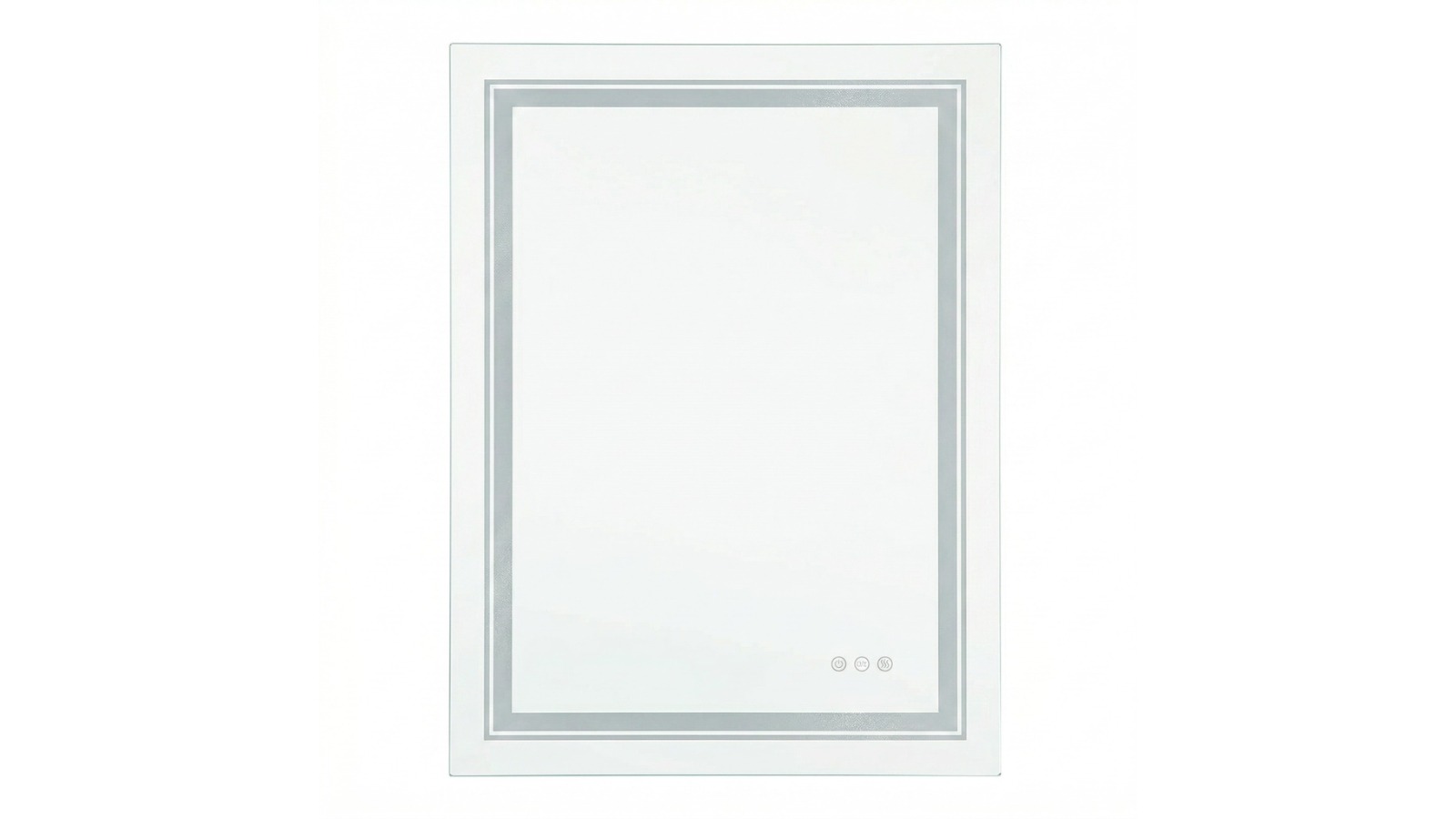 Oakory Rectangle LED Anti-Fog Smart Makeup Mirror - 50 x 70cm