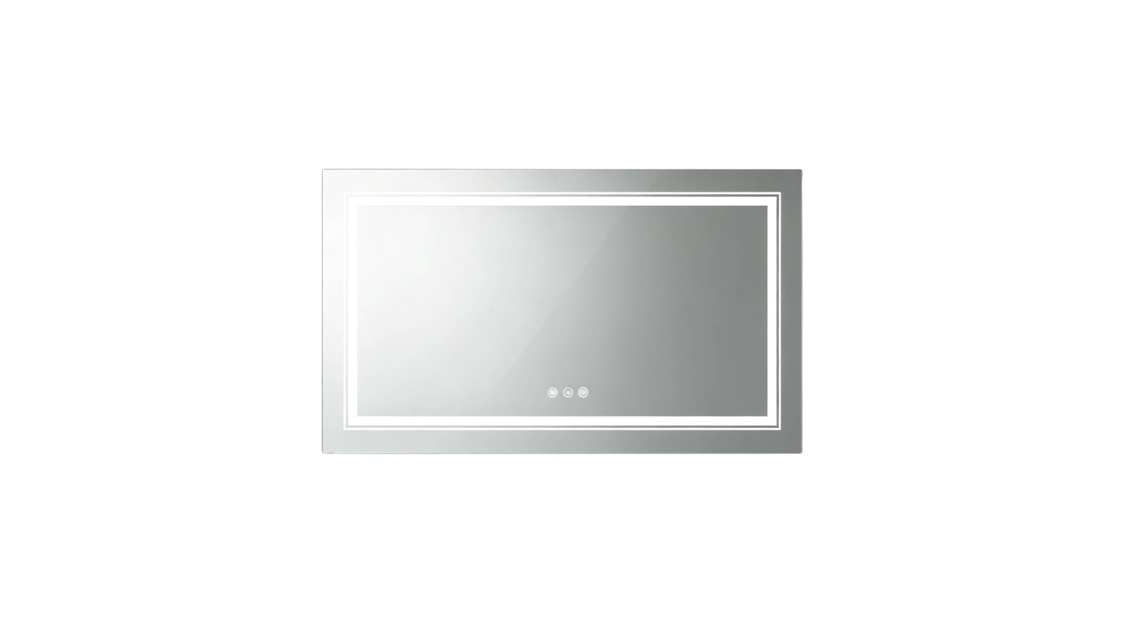 Oakory Rectangle LED Anti-Fog Smart Makeup Vanity Mirror - 100 x 60cm