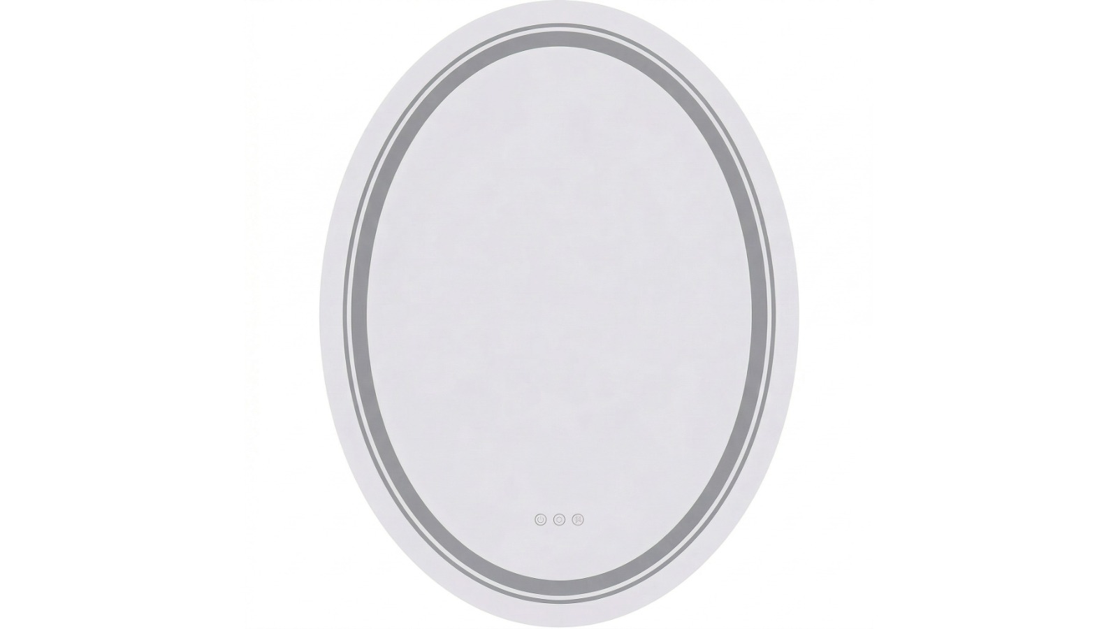 Oakory Oval LED Silver Bathroom Mirror