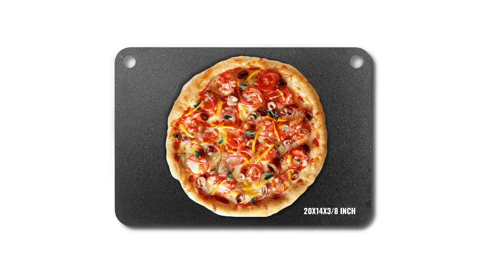 Vevor Pre-Seasoned Carbon Pizza Steel - 20 x 14 x 3/8-inch