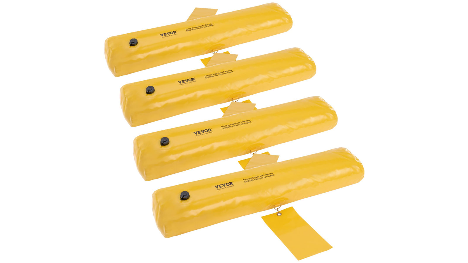 Vevor 4 Pack 4FT x 6-inch Flood Barriers Water Flood Bags for Water Barriers Doorway