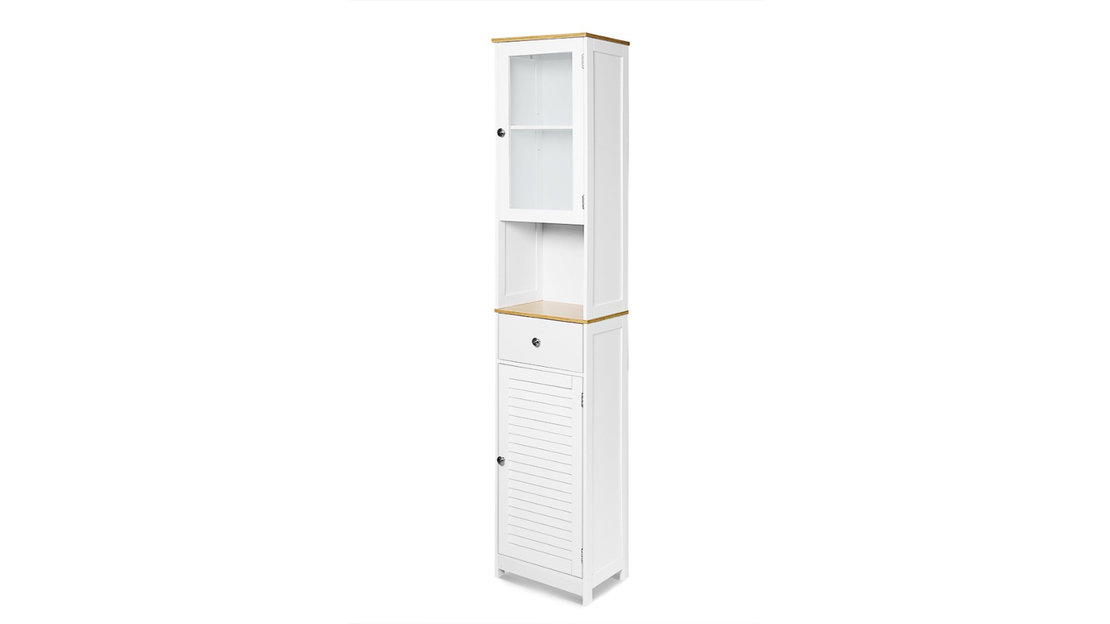 HelloFurniture Auston Tall Bathroom Storage Cabinet