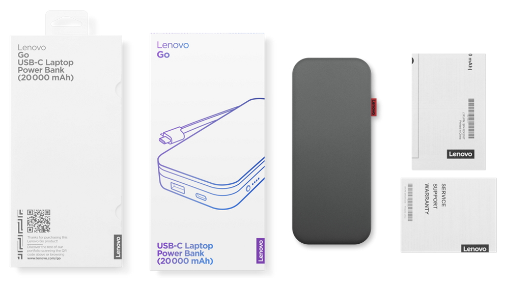 Lenovo Go USB-C 20000mAh Laptop Power Bank | Harvey Norman