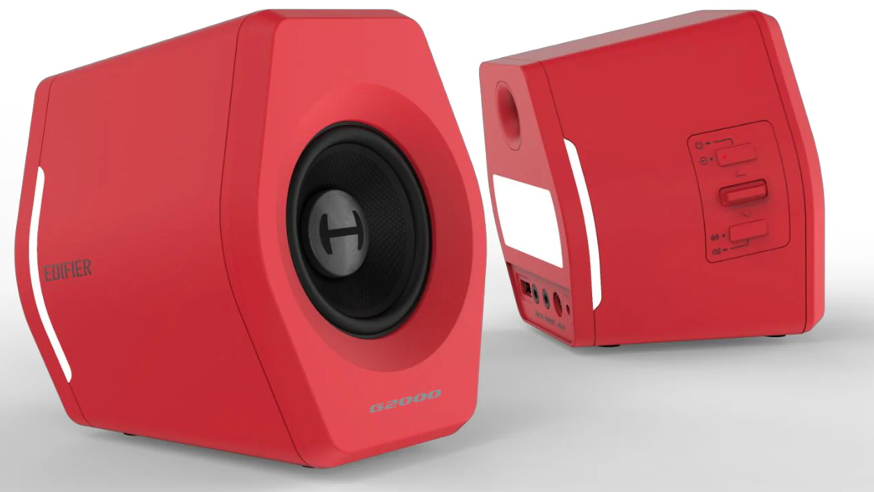 Edifier G2000 Gaming 2.0 Speaker System - Red | Harvey Norman