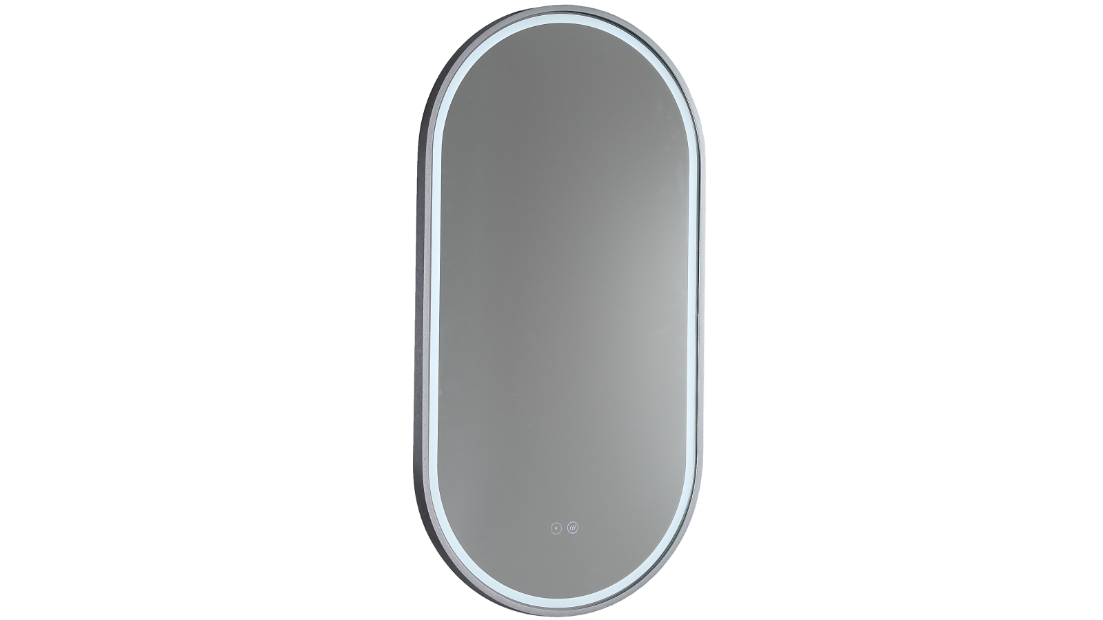 Remer Gatsby Aluminium Frame LED Mirror with Demister - Gunmetal