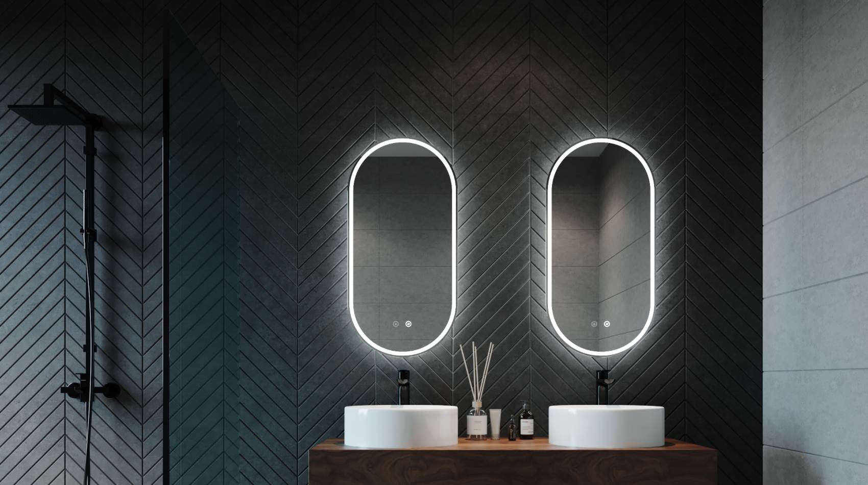 Remer Gatsby LED Mirror with Demister Harvey Norman