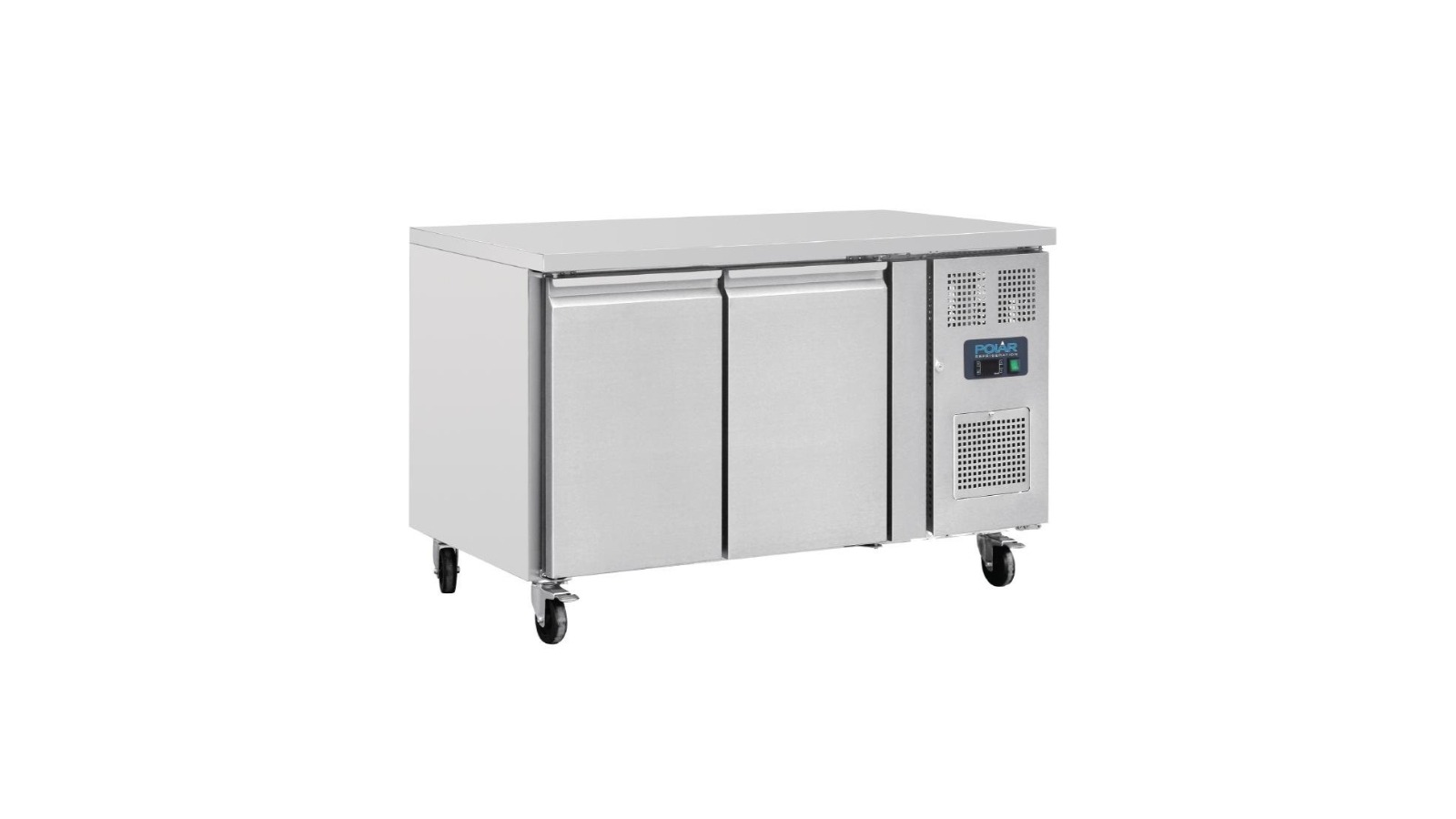 Polar UA047-A U-Series Double Door Counter Fridge - 282L