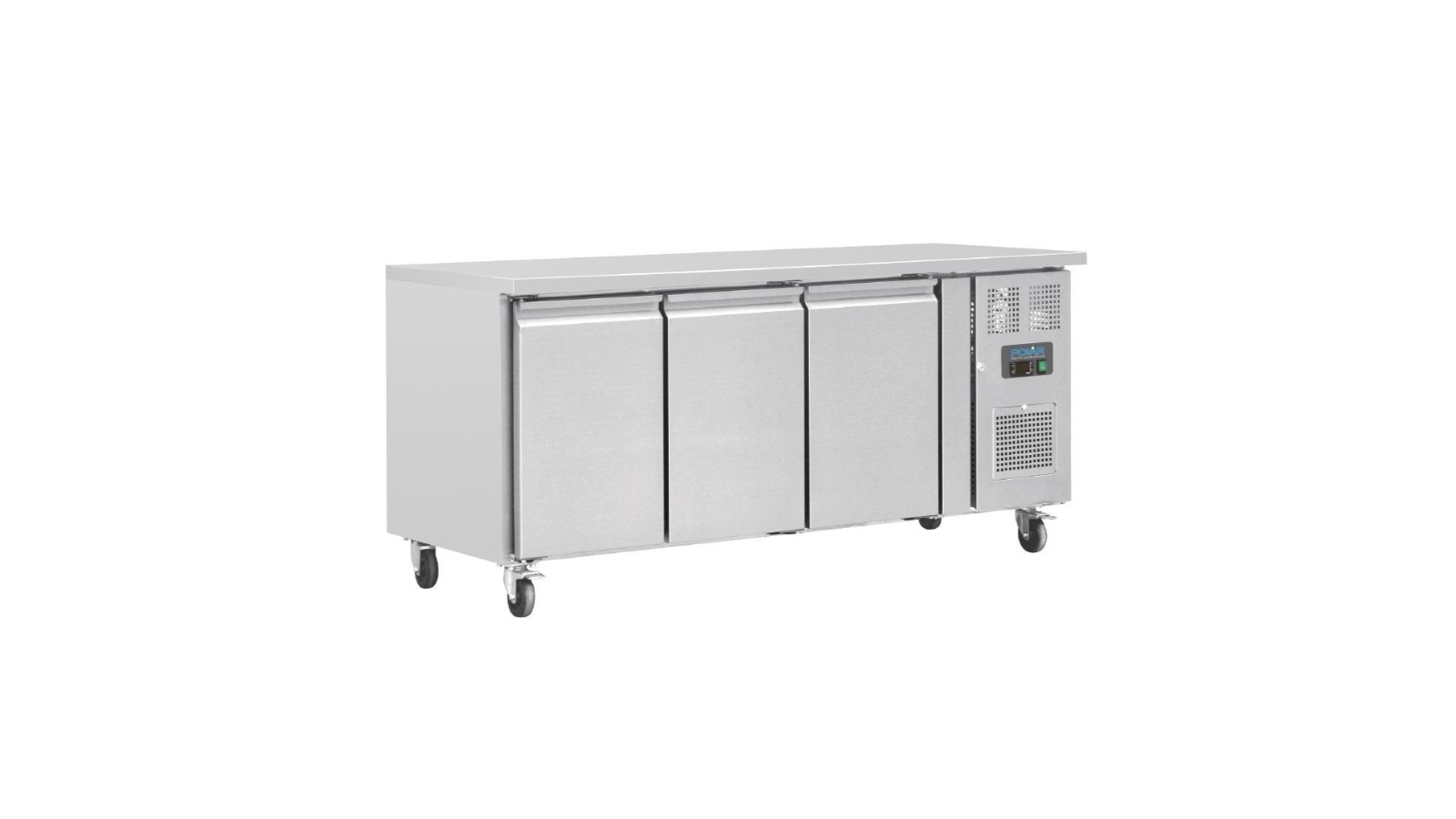 Polar UA048-A U-Series Triple Door Counter Fridge - 417L