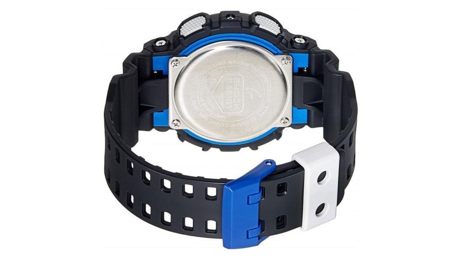 Casio G Shock GA 120TR 1A Tri Colour Men s Analog Digital Sports Watch Black Blue