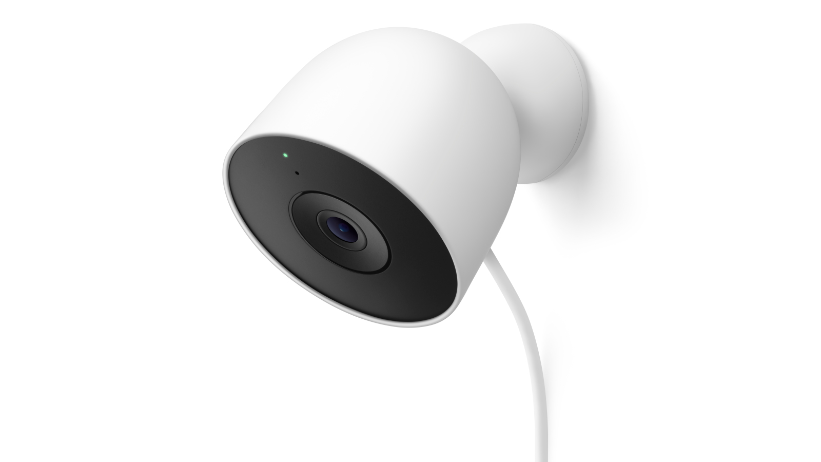 Google Nest Cam Outdoor (Wired, 2nd Gen) - Snow | Harvey Norman