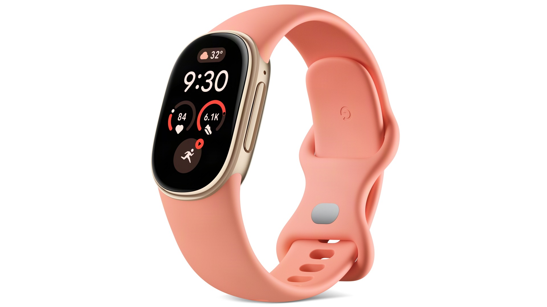 Google Fitbit Edge - Champagne Gold Case/Canyon Active Band