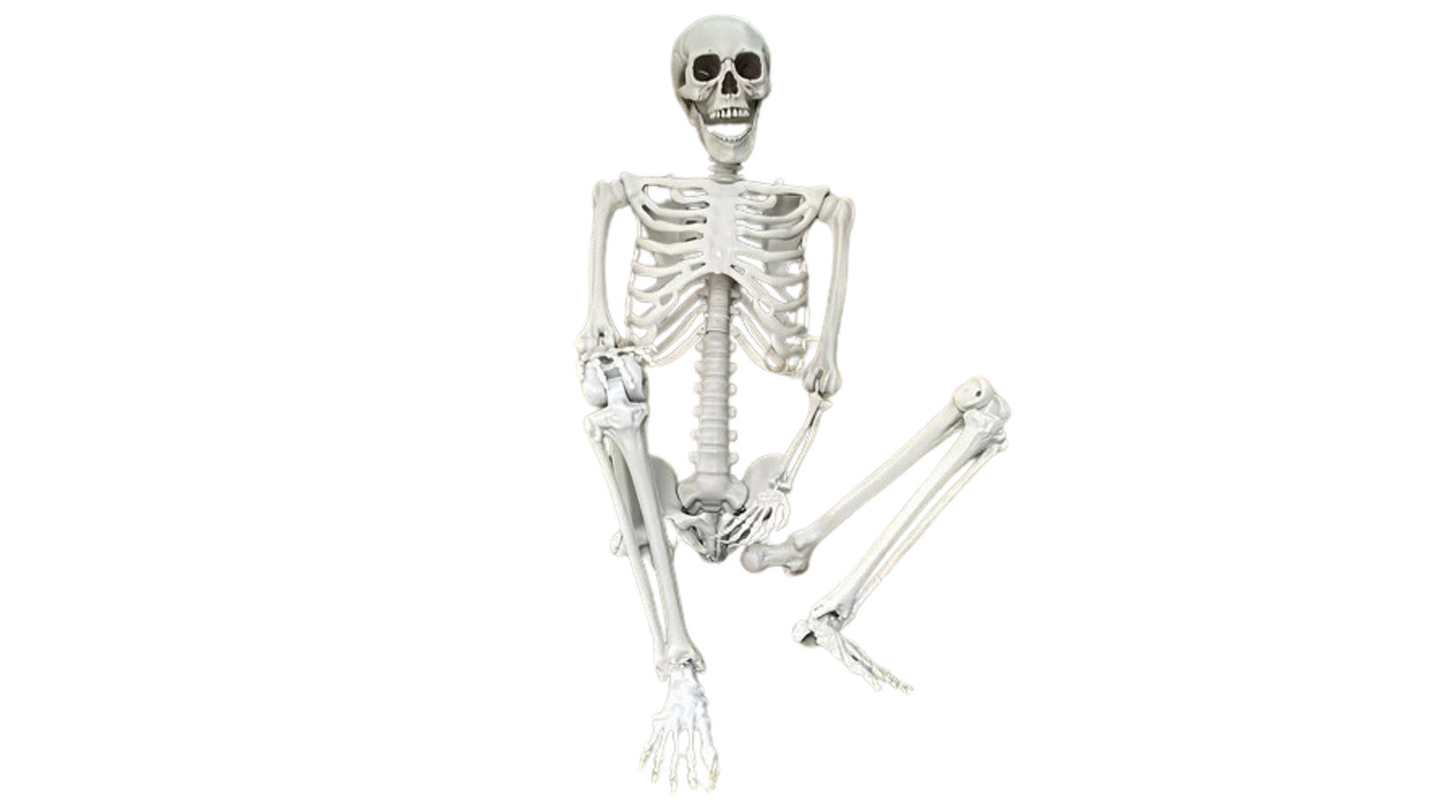 NNETM Faux Skeleton Sculpture Spooky Halloween Decor