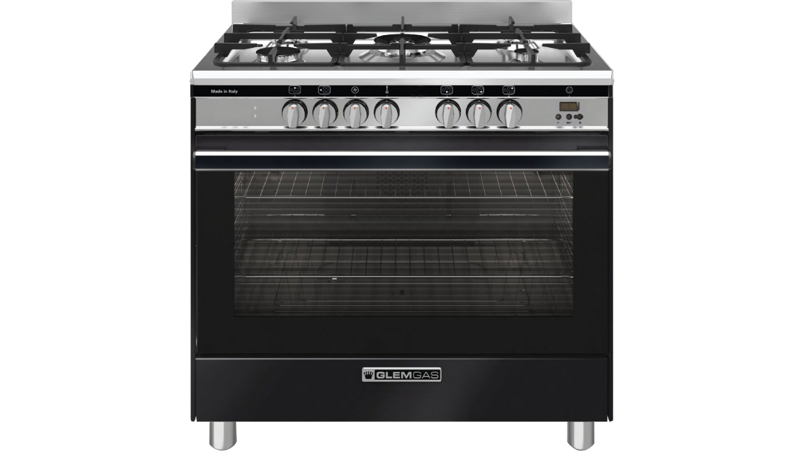 Glem Gas 90cm Multi-Functional Electric Oven - Matte Black