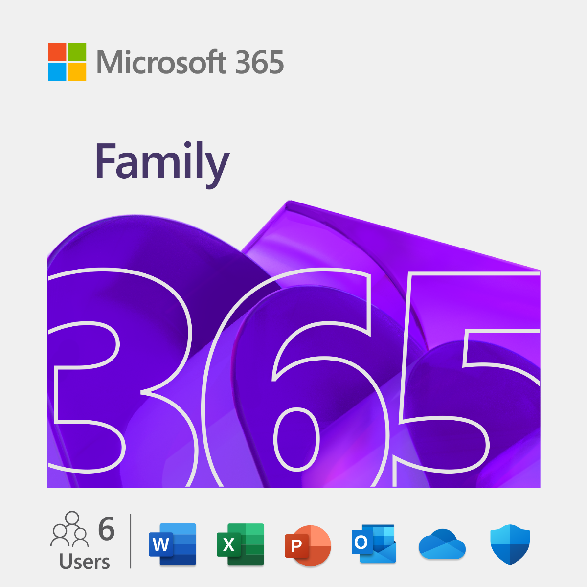Microsoft 365 Family Digital Download - 12 Months Subscription