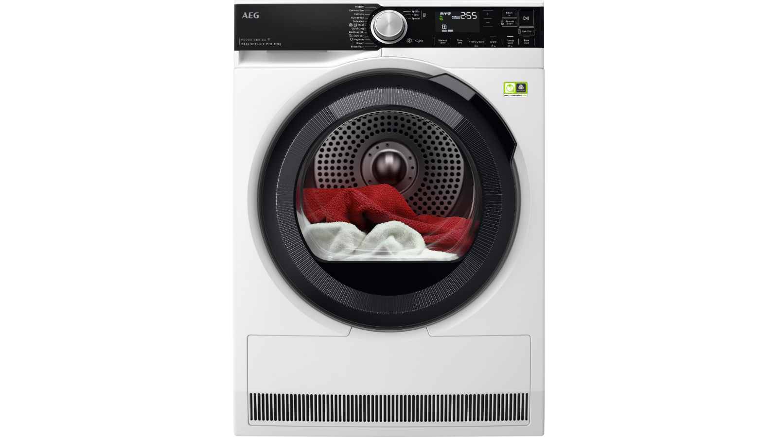 AEG 9kg 9000X Series AbsoluteCare Pro Heat Pump Dryer - White