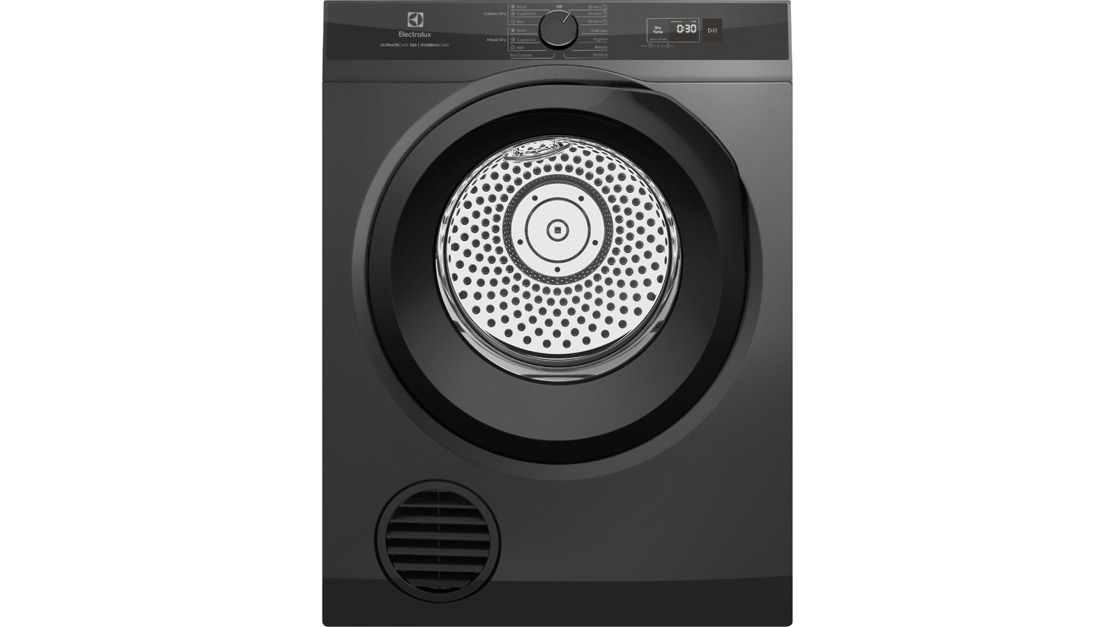 Electrolux 7kg UltimateCare Vented Tumble Dryer - Dark Onyx