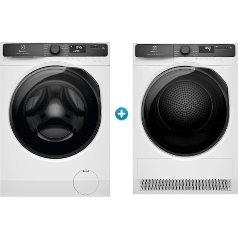 Electrolux 8kg UltimateCare 500 Front Load Washing Machine plus Heat Pump Dryer Package