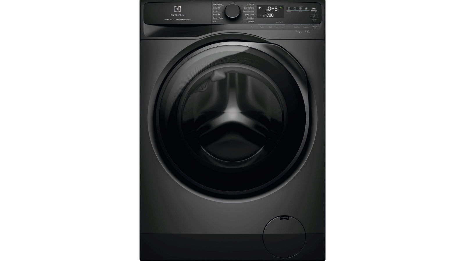 Electrolux 10kg UltimateCare 700 Front Load Washing Machine - Dark Onyx