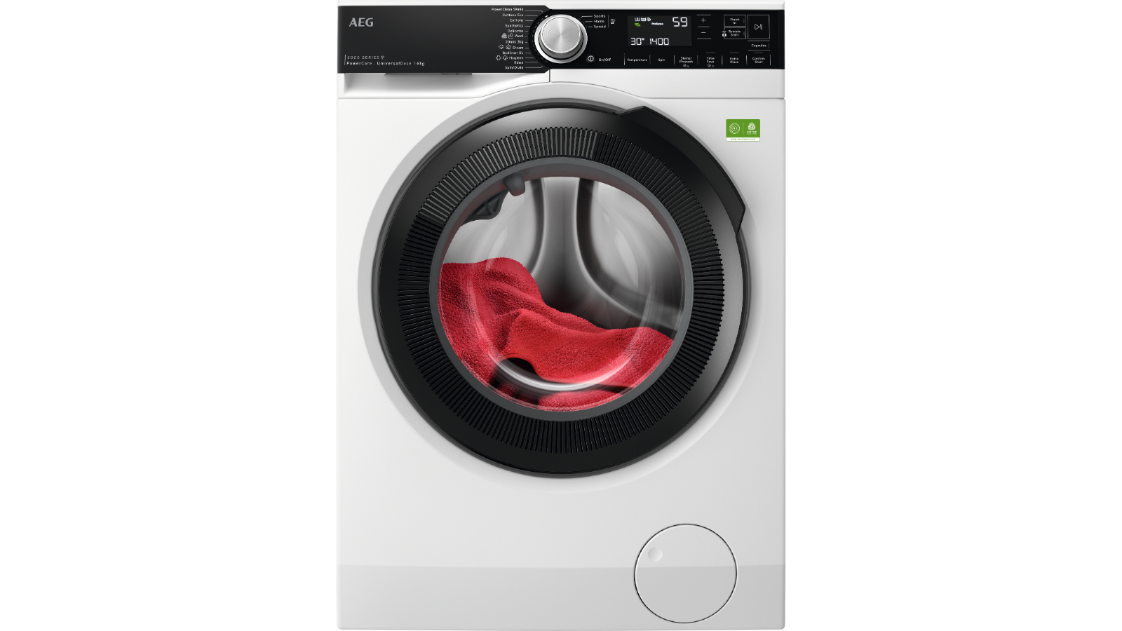 AEG 8kg Series 8000 UniversalDose Front Load Washing Machine - White