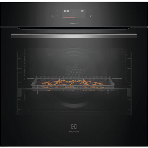 Electrolux 60cm 600 Series AirFry Plus SteamBake Pyrolytic Oven with Food Probe - Dark Stainless Steel