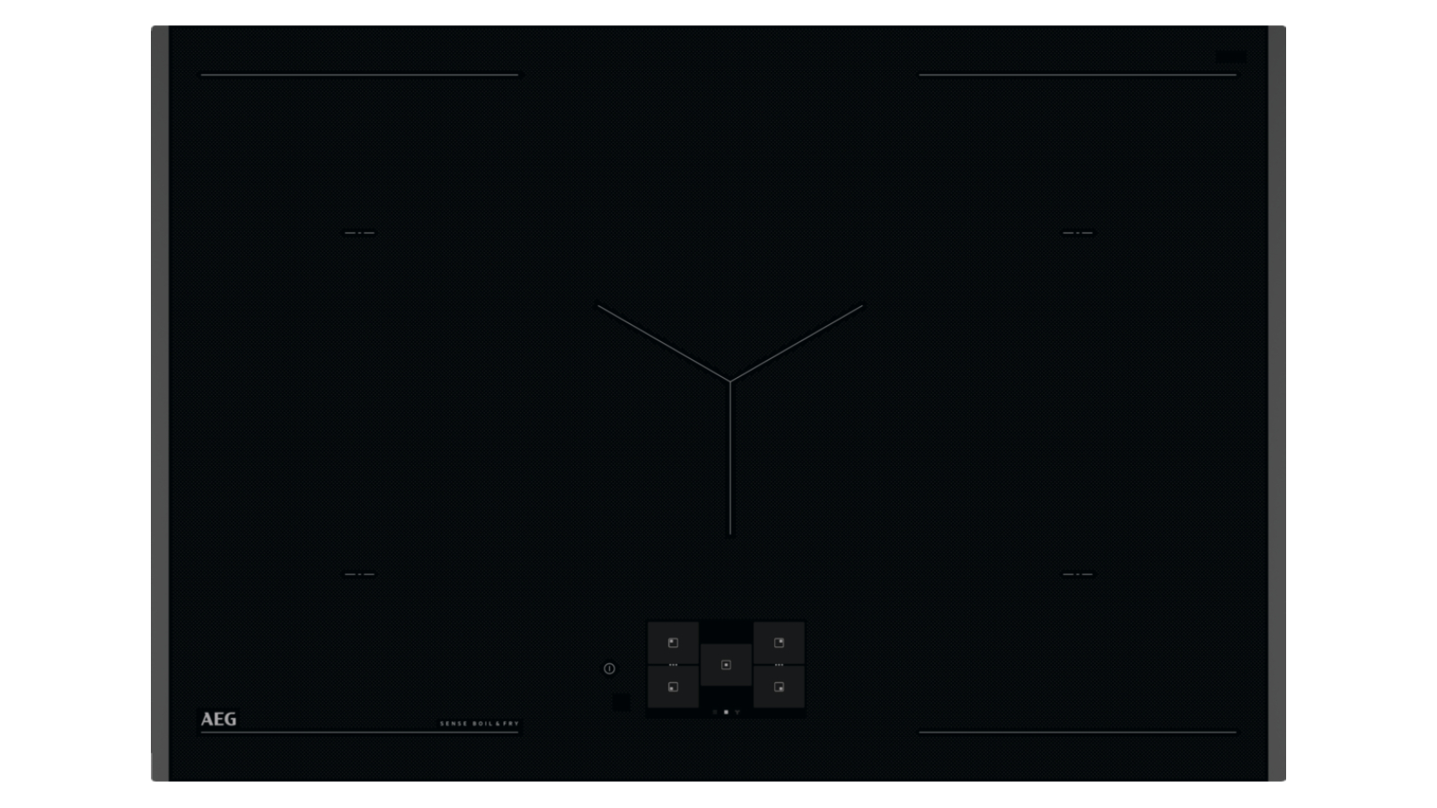 AEG 80cm 5 Zone 8000 Series CookSmart Touch WiFi Enabled Induction Cooktop - Black
