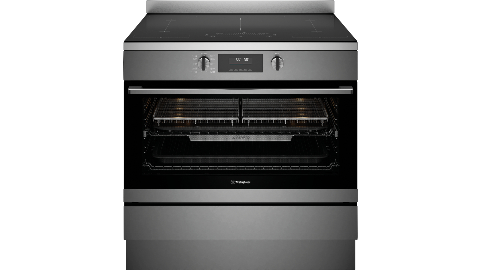Westinghouse 90cm Electric Freestanding Oven with Induction Cooktop, AirFry & Hob2Hood