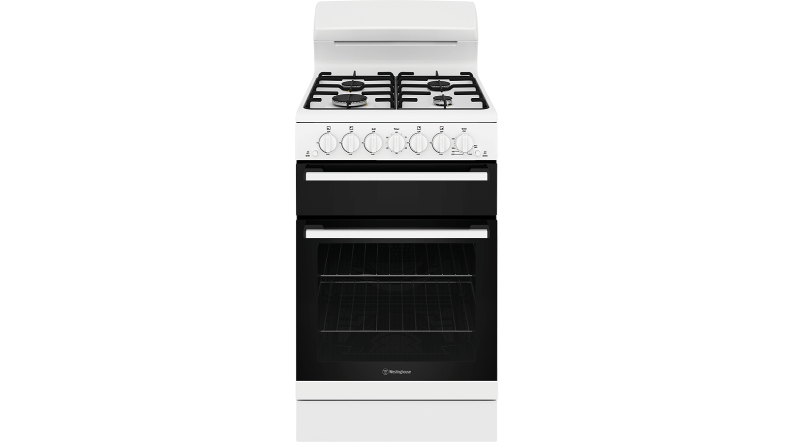 Westinghouse 54cm Gas Freestanding Cooker with Separate Grill - White