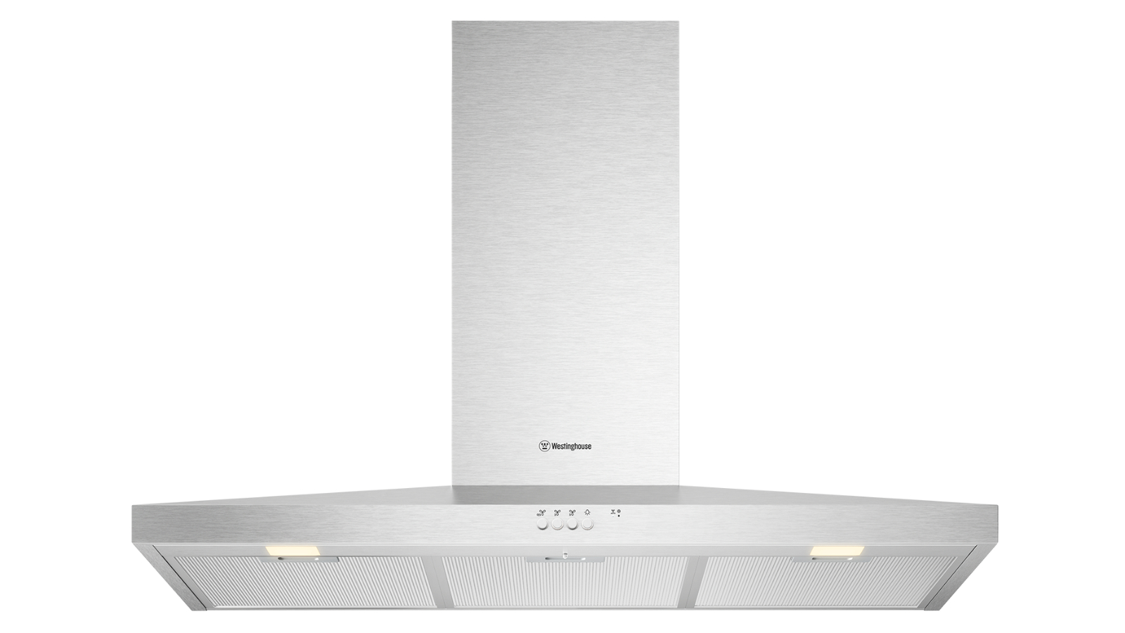 Westinghouse 90cm Canopy Rangehood with LED Lighting - Stainless Steel