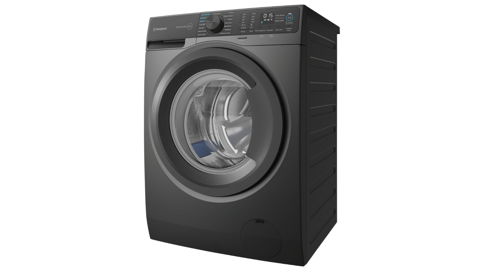Westinghouse 9kg EasyCare 500 Front Load Washing Machine - Metallic Grey