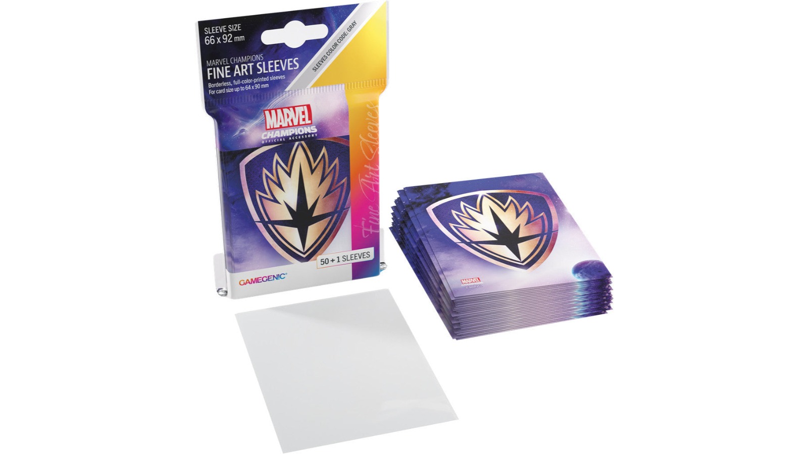 Gamegenic Marvel Champions Fine Art Sleeves - Guardians of the Galaxy Logo