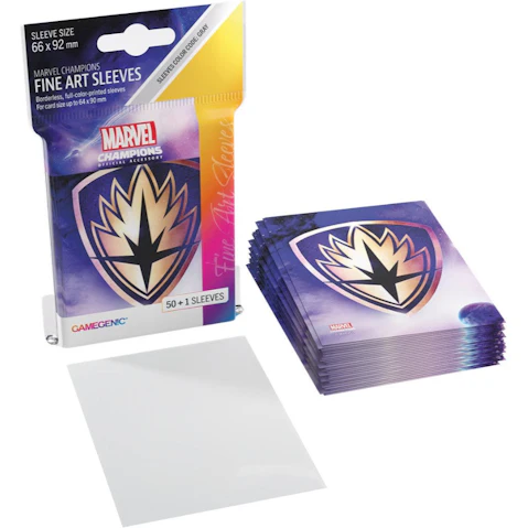 Gamegenic Marvel Champions Fine Art Sleeves - Guardians of the Galaxy Logo