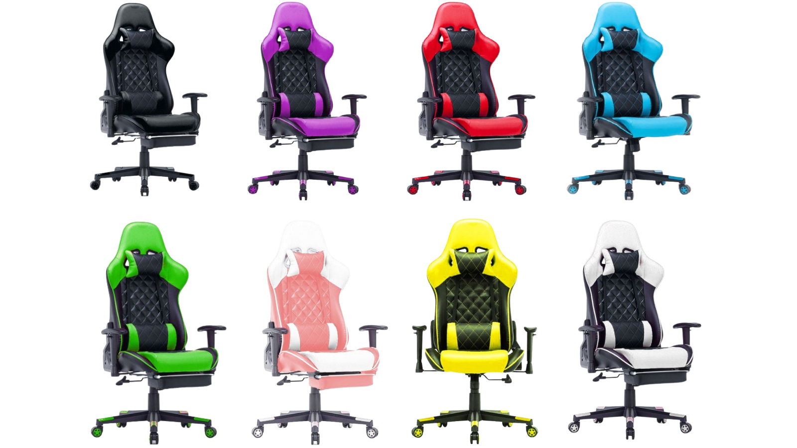 Amazingooh 3D Ergonomic Armrest Gaming Chair with Footrest
