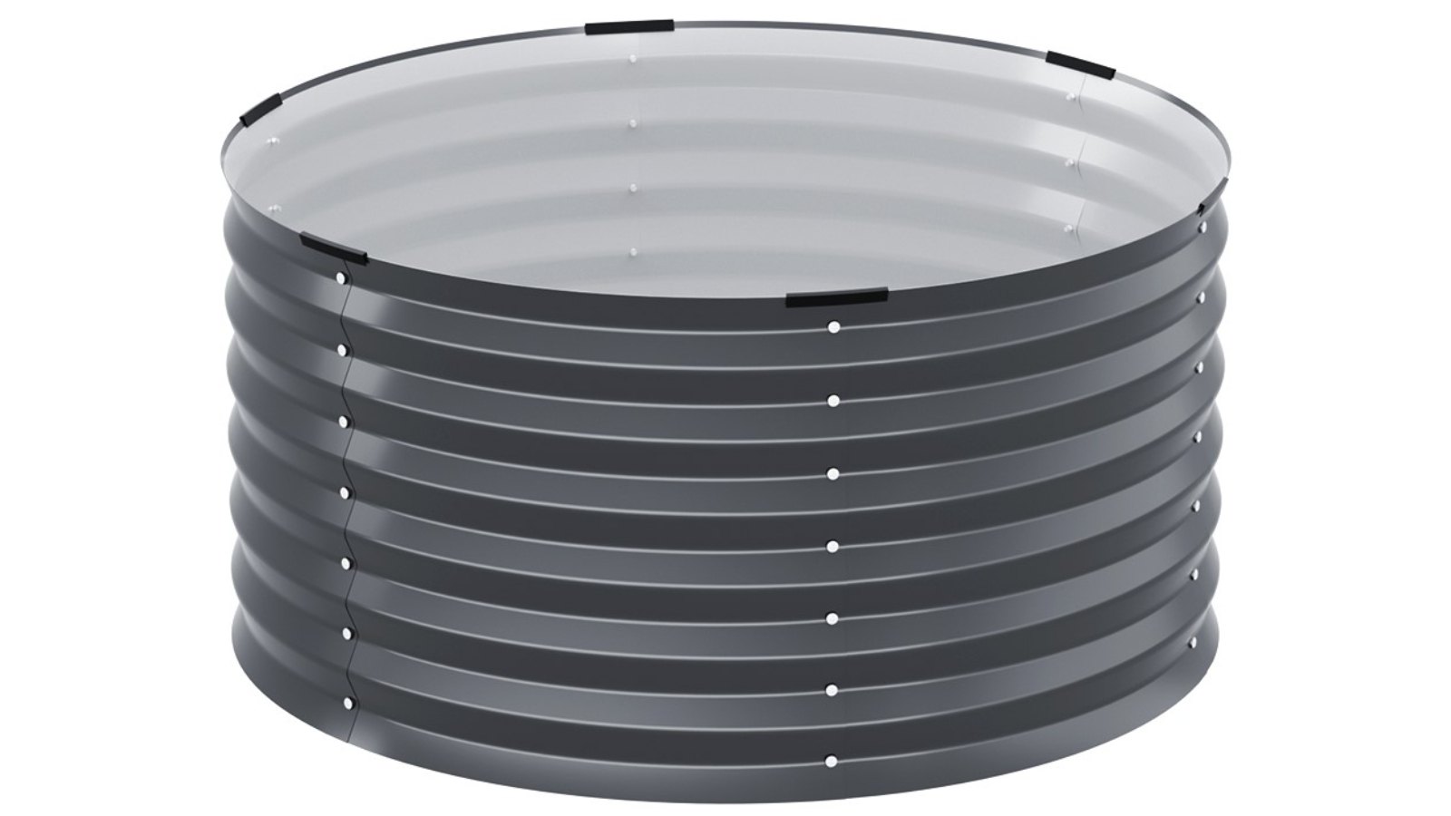 Greenfingers Garden Bed Galvanised Raised Steel Round - 90 x 45cm