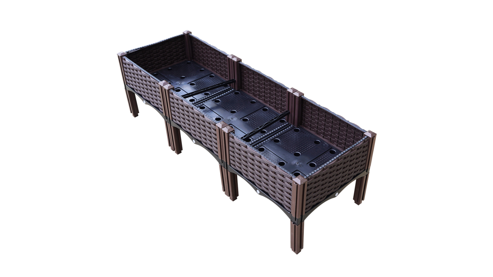 Greenfingers PP Outdoor Vegetable Garden Raised Flower Planter - 120 x 40 x 36cm